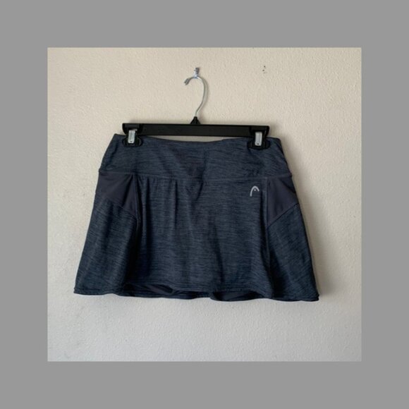 HEAD Gray Activewear Tennis Golf Skort GYM Size Small EUC #M-069 - Picture 2 of 7